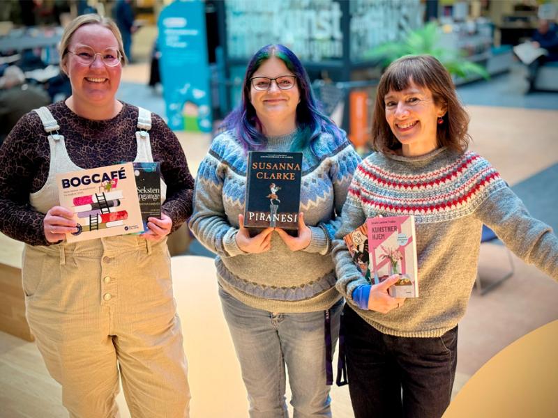 Mai, Pernille og Louise i pyramiden på HB